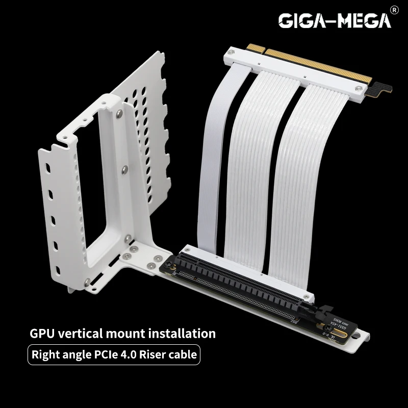 Pcie 4.0 Riser Cable Gpu Staffa Di Montaggio Verticale Pci-E X16 Supporto Ad Alta Compatibilità A Bassa Perdita Atx E-Atx Case