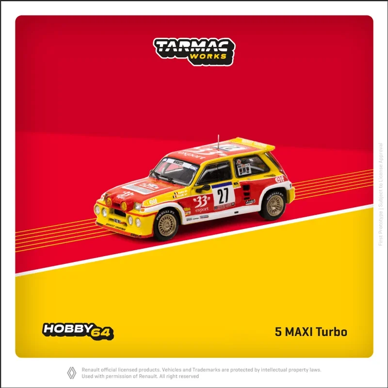 

PreSale Tarmac Works 1:64 5 MAXI Turbo Tour de Racing #27 коллекция литой модели автомобилей в миниатюре