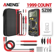 

ANENG SZ08 Multimeter Voltage Resistance LCD Backlight Screen Tester Detector Professional Multifunctional Voltmeter Meter Probe