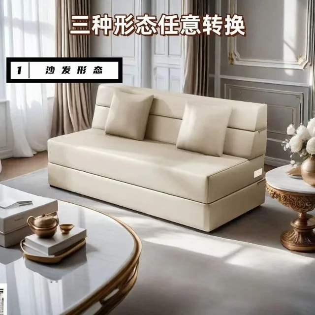 Sofa, Sofa Bed Folding Dual purpose Removable Washable Lazy Sofa Sleepable Sponge Bed 2