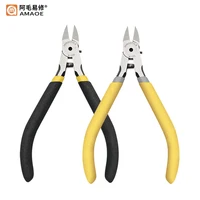 AMAOE 5" Diagonal Pliers Wire Cable Cutter Cutting Chrome Vanadium Steel High Hardness Pliers Electronics Repair Hand Tools 1