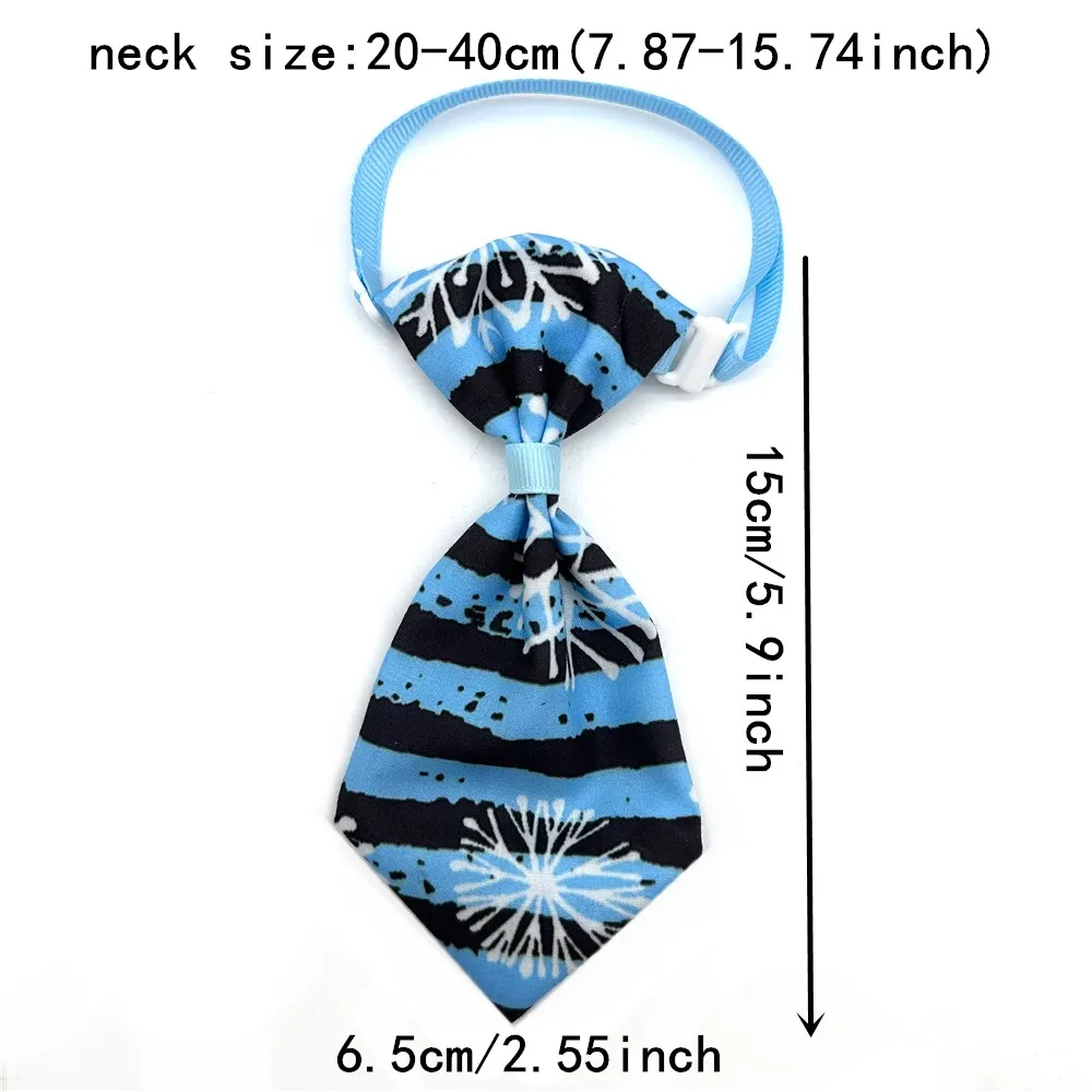 50/100pcs Winter Style Dog Ties Pet Dog Cat Bow Ties Small Dog Cat Bowties Blue Neckties Dogs Pets Grooming Accessories 2