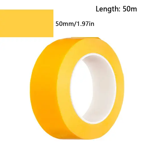 1Rolls 18-50m Model Masking Tape DIY Yellow Masking Tape Width 2/3/6/8/10/12/18/30/50mm - Image 7