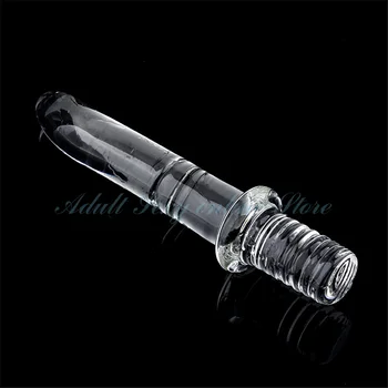 Glass Diameter16/20/25/30mm Big Crystal Handle Glass Dildo Realistic Artifical Dildo Anal Stimulation Sex Toys Dildos For Women 5
