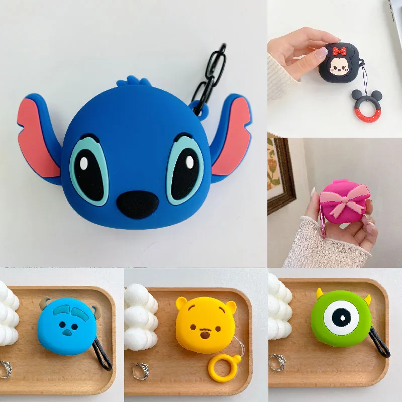 

DIY Cartoon Stitch Earphone Cover for Samsung Galaxy Buds FE Live / Buds Pro / Buds 2 / Buds2 Pro Headphone Protective Sleeve