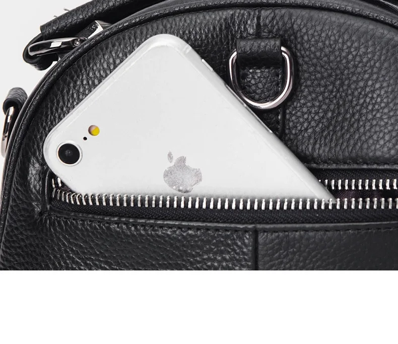 Dual-zweck Echtes Leder Tasche Frau Echtes Kuh Leder Rucksack Multifunktionale Damen Rindsleder Handtasche – Detail 9