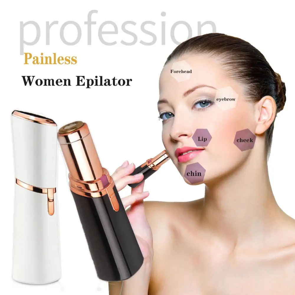 Women Hair Remover Painless Lipstick Shaver Face/Hand/Armpit/Leg &Bikini Portable Battery Powered Trimmers for Home Travel 2 5hp 52ccc 43cc gasoline gas power 2 stroke portable trimmer head brush cutter weed trimmers with metal cutting