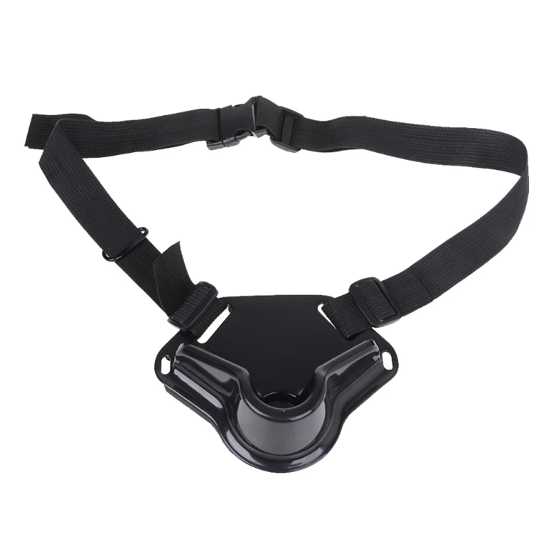 Professional Adjustable Stand Up Fishing Waist Gimbal Belt Fishing Pole Holder fishing rod holder clip metal housing support wearable belt clip rod holder stand up pole strong and sturdy fishing accessories