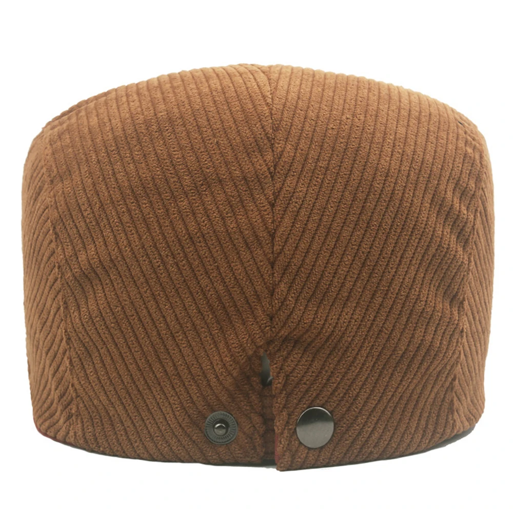 Autumn Corduroy Beret Hat Men Sun Hats solid color Berets Vintage Style Newsboy Caps Flat Ivy casquette Adjustable Cabbie Hat beret hat newsboy cap newsboy hat woolen beret