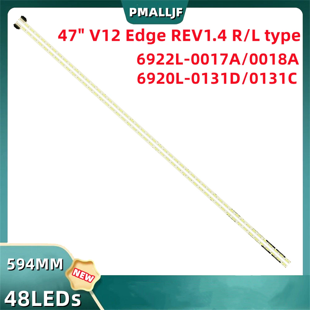 Tira de Retroiluminação Led 6920l0131d 6920l-0131c 6922l-0017a 6922l-0018a 47lm6200 Lc470eue 47pfl5007g 47pfl4007g 47lm620t 47lm621s