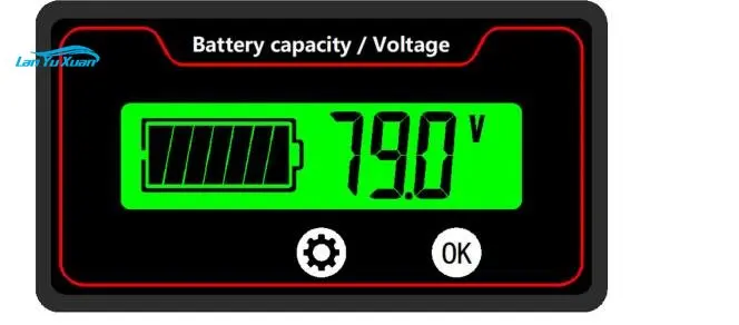 

GY-6ST12v24v48v60v72v battery power display table lead-acid battery lithium battery universal power meter GY-6ST