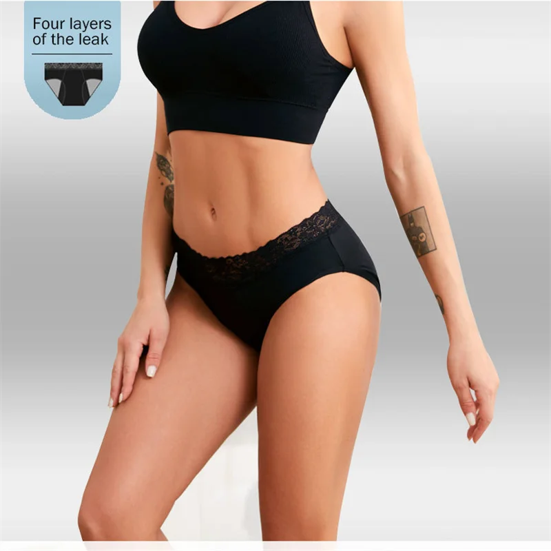 

Women's Panties Menstrual Period Panties Sexy Lace Panties Leak Proof Physiological Pant Washable Panties Offer Free Shipping