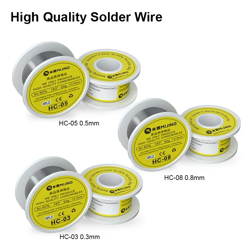 Mijing HC-03 HC-05 HC-08 Multi-function Solder Wire for Repairing Welding Tools