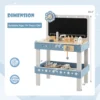 Kids Wooden Toy Workbench Toddler Pretend Play Tool Bench Workshop w/Accessories 2