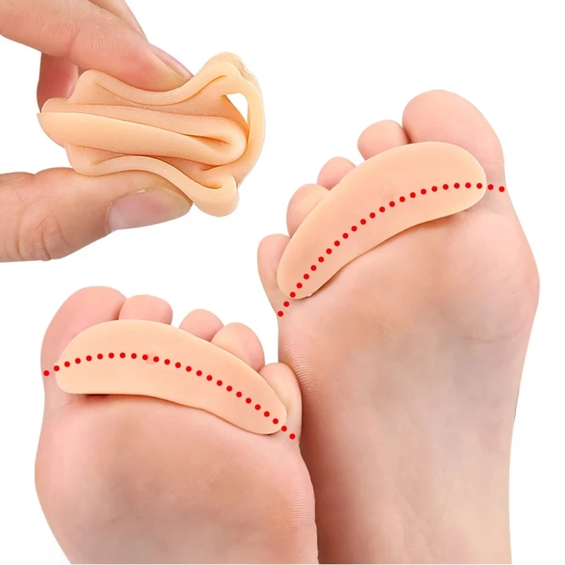 Toe Separator Hallux Valgus Silicone Corrector Foot Care Bunion Straightener Pedicure 2Pcs