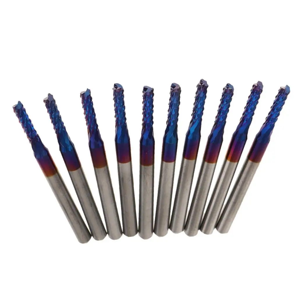 

0.6mm-1.7 Milling Cutter Carbide Center Cutting Spiral Router Bits