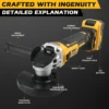 Dewalt DCG405FN/NT 125MM amoladora angular sin escobillas inalámbrica 9000RPM máquina cortadora pulidora para baterías de litio 3