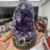587g 10cm Natural Uruguay Dream Amethyst Quartz Crystal Cluster stand 1