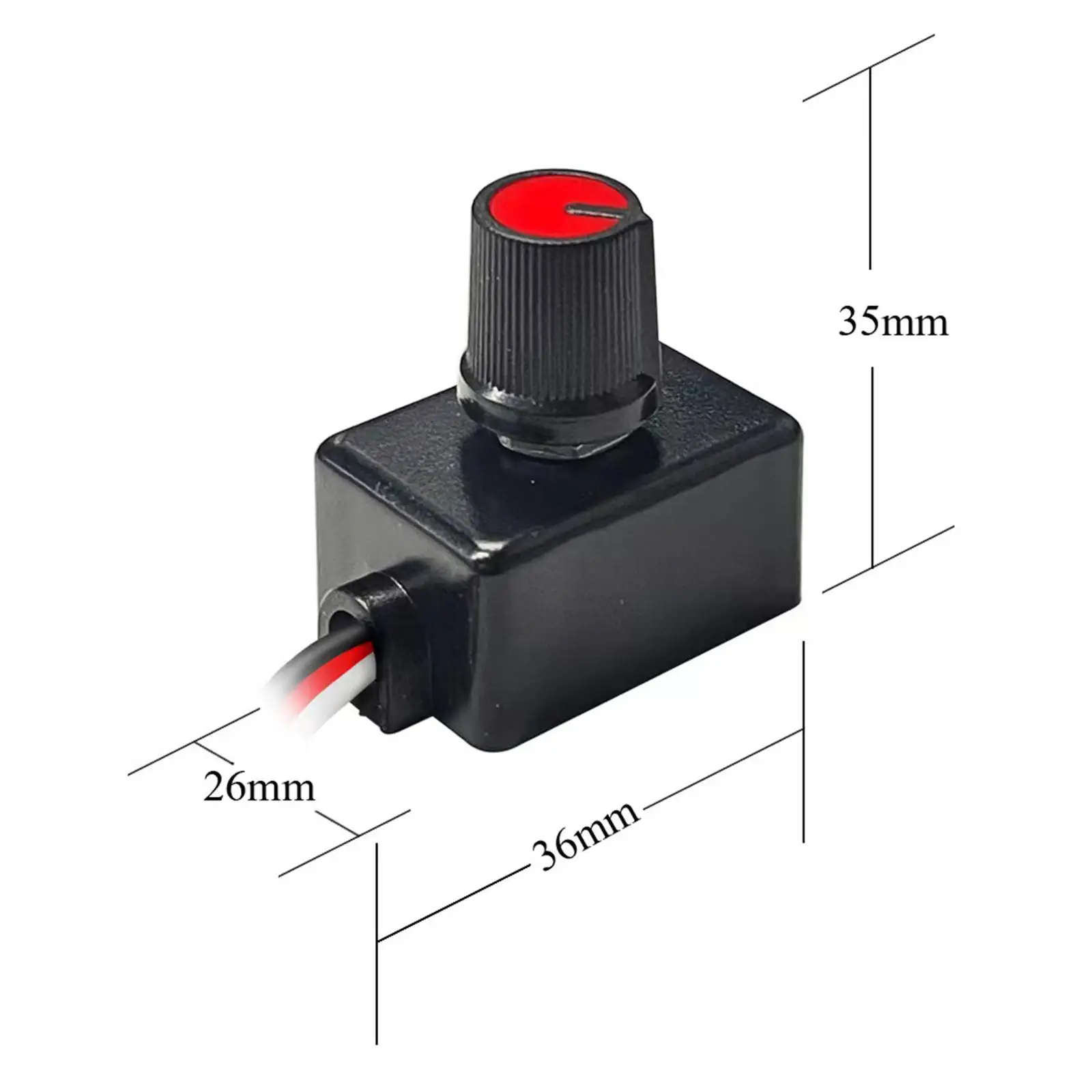 Dimmersc halter einfach zu installieren der Dimmer knopf für LED-RV-Leuchten Innen boot