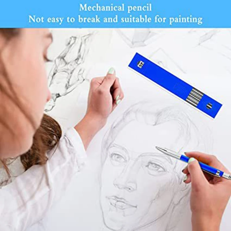 2mm 샤프 펜슬 세트(심 리필 포함) 2mm 샤프 펜슬 세트 교체