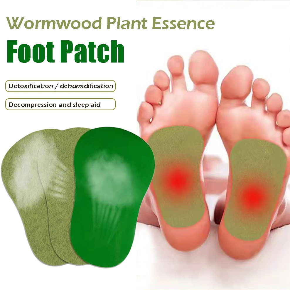 

3/10PCS Wormwood Foot Patch Self-Heating Plaster Patch For Dehumidification Cleanse Foot Moxibustion Health Nursing Tool