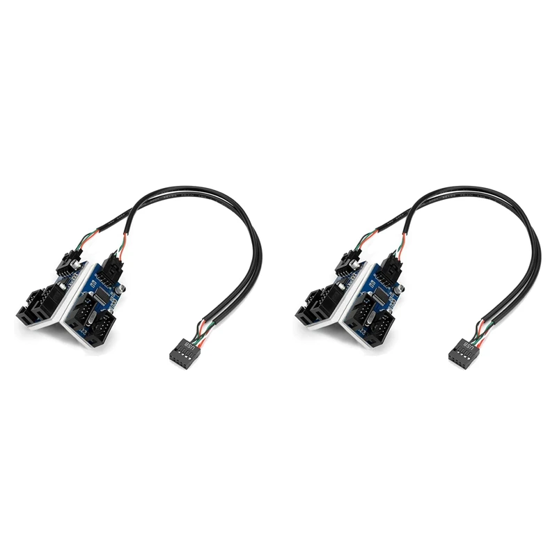 

2 шт., 9-контактный Удлинитель USB 2,0 для материнской платы, 30 см
