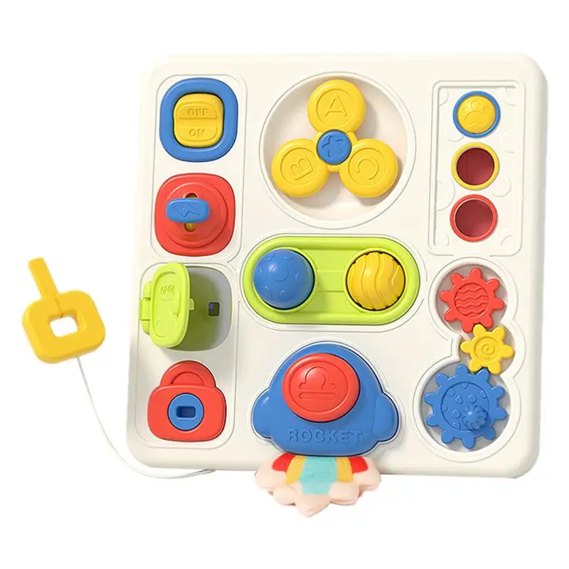 

Сенсорная доска Монтессори, фиджет-доска, сенсорные игрушки для малышей, игрушки для путешествий, детская игрушка со звуком, развивающие игрушки