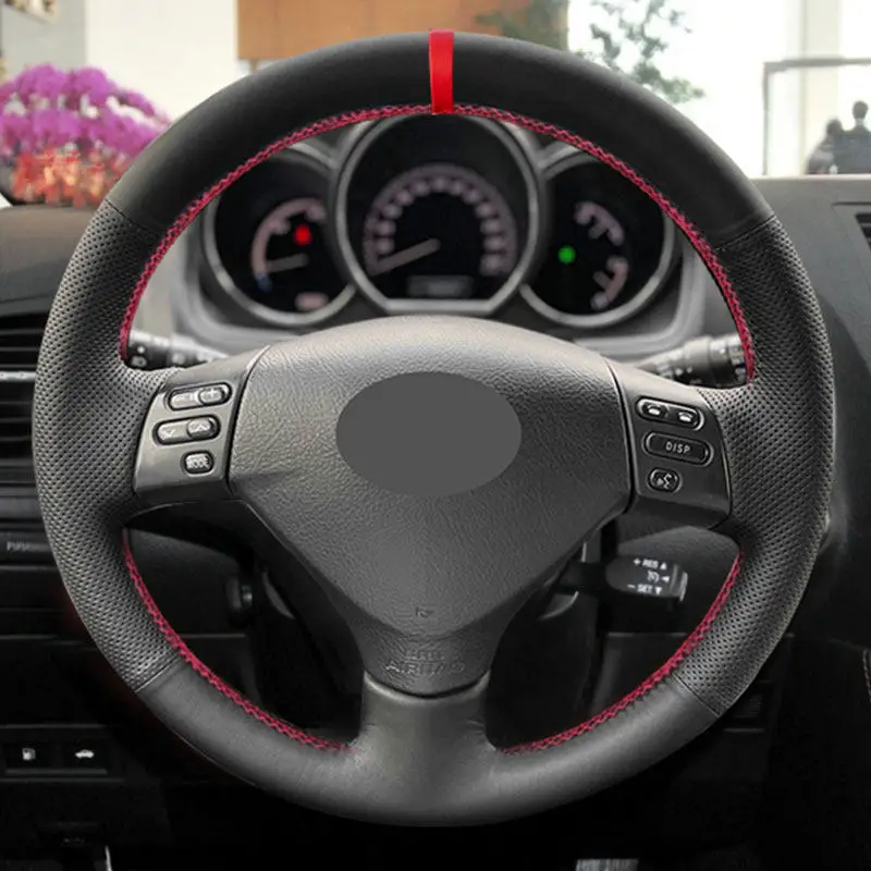Für Lexus RX330 RX400h RX400 Toyota Corolla Verso Camry 2004-2006 Handgenähte Perforierte Leder Auto Lenkrad Abdeckung Trim