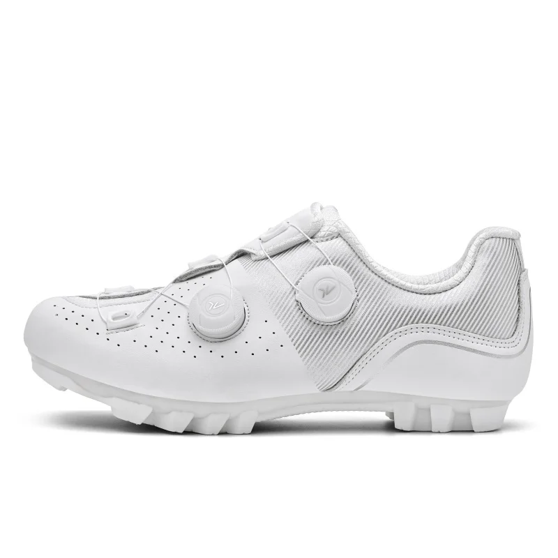 White Cycling Sneaker Mtb Flat Pedal Bicycle Shoes Man Cleat Shoes Bicycle Mountain Bike Shoe Racing Lock Footwear Cycling cycling shoes