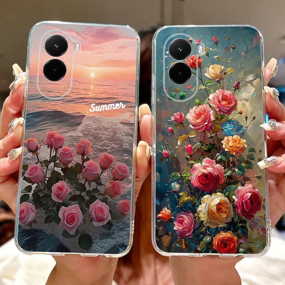 Stylish Painted Soft Silicone Phone Case - Popular Fashion Design