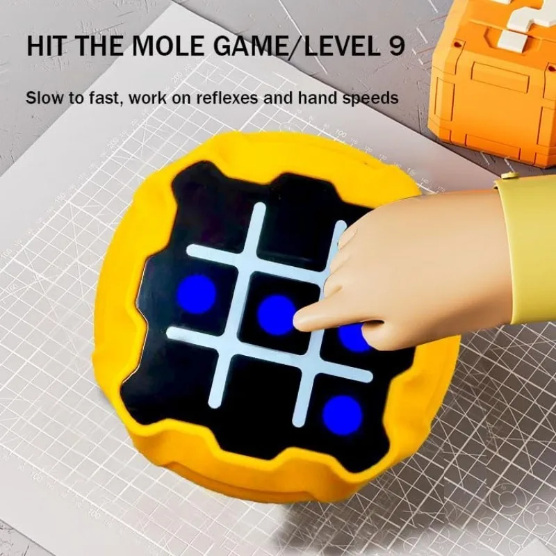 3 in 1 Portable Tic Tac Toe Electric Game USB-C Rechargeable Children Adult Brain Training Toys Stress Reduction Outdoor Toys