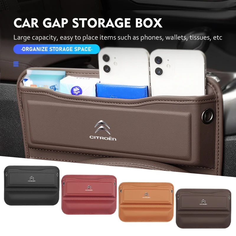 Seggiolino Auto Gap Storage Box Portabicchieri Accessori Interni Per Citroen C5 C1 C2 C6 C4L Ds3 Ds4 Ds5 C-Elysee Grand Berlingo