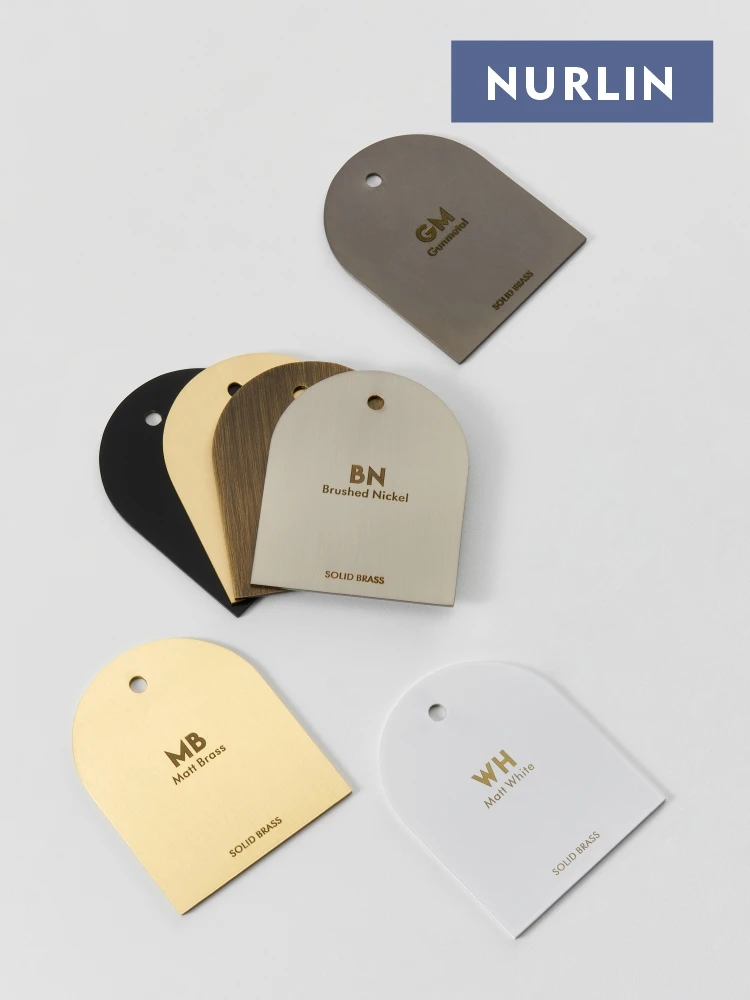 Nurlin Brass Cabinet Handle Door Handle Brass Hardware Sample Swatches Chip Discs Color Card Matte Antique Bronze Gunmetal