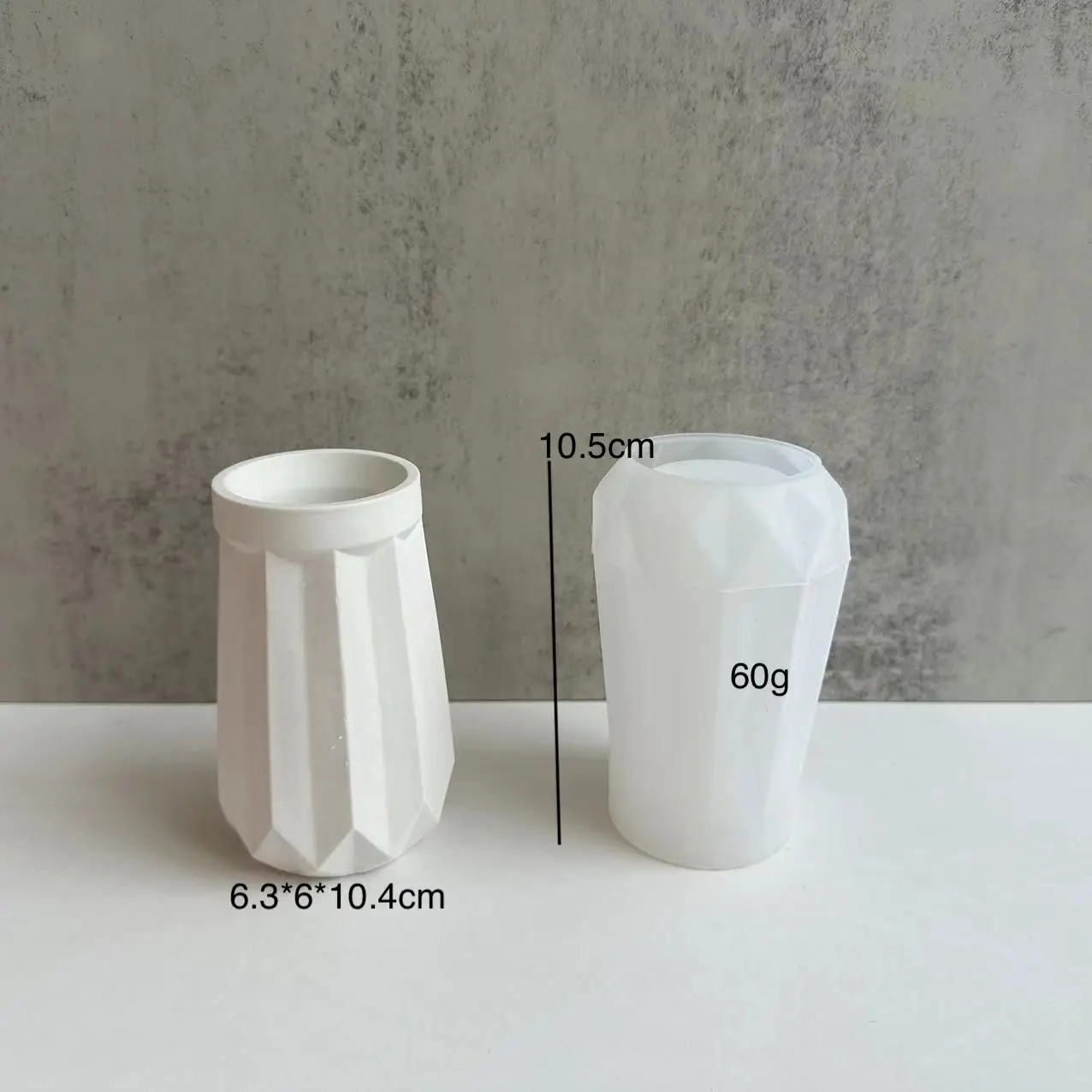 Silicone Mold Handmade Vase Mold DIY Flower Pot Gypsum Resin Mold Vase Ornaments