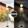 RGBW LED Floor Lamp Outdoor Solar Lamp Colorful Desk Light with Remote Controller Pull Chain Switch Bedside Lamp Reading Lamp 4