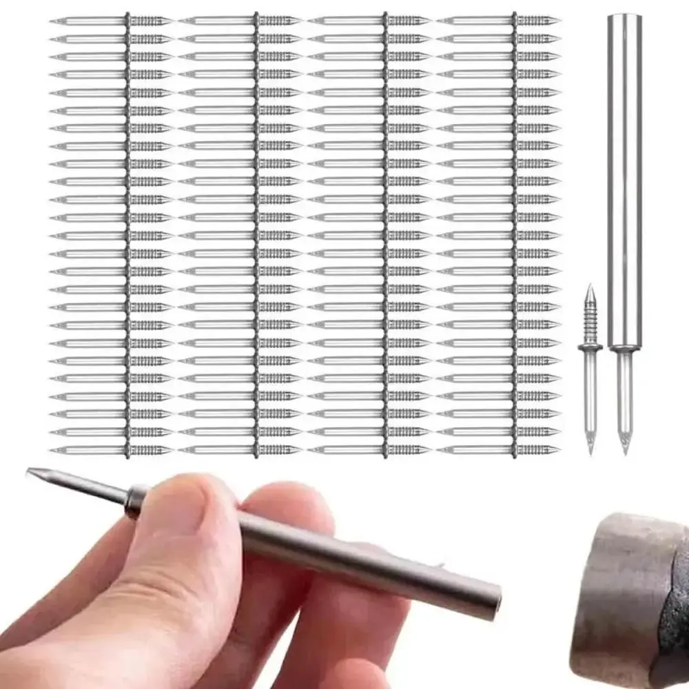 Metal Double Head Seamless Nails for Skirting