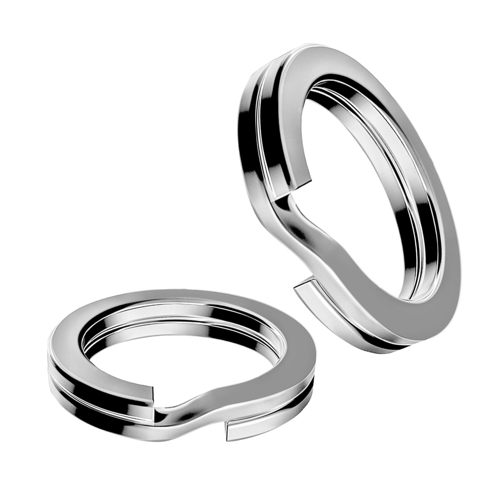 Fishing Lures Split Rings 50Pcs Fishing Accessories Stainless Steel Fishing Hooks Connectors Snap Fishing Ring 11~68kg