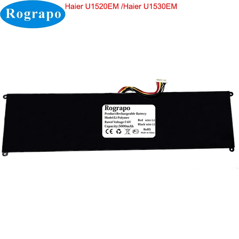 Bateria do Portátil do Pino Fio 7.6v 5000mah para Haier U1520em U1530em Novo 10