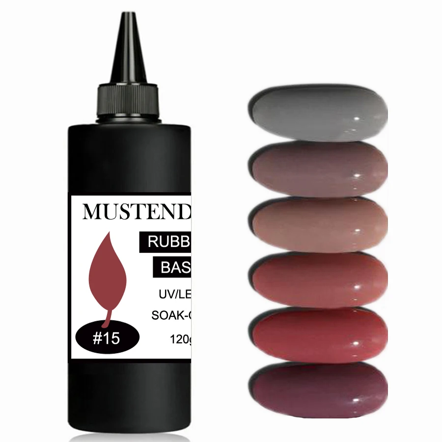 

120g Rubber Base Coat Gel Refill Clear Beige Pink Nude Shelf Leveing Reinforcement Gel Nail Art Tools