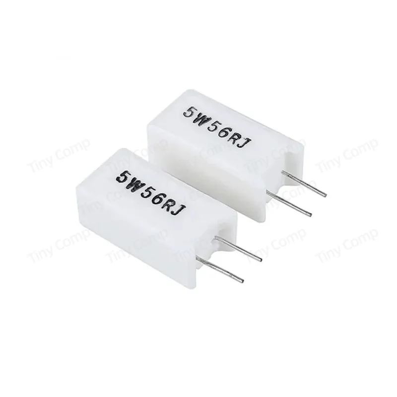 10PCS 5W Cement Type Resistors 30R 33R 47R 100R 1K 1.2K 10K 20K 33K 47K 100K