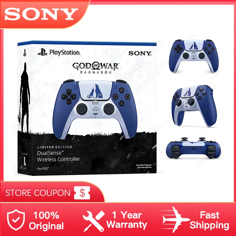 Sony original deus da guerra ps5 controlador para playstation 5 dualsense  controlador de jogo sem fio bluetooth gamepad ps5 acessórios