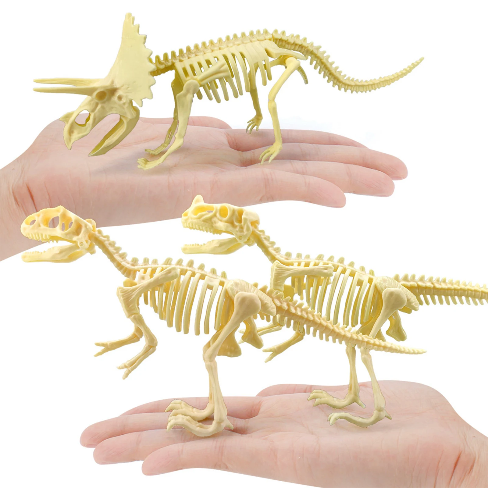 3D Skeleton Dinosaur Hands Craft 7 Pieces DIY Dinosaur Bone 3D Puzzles for Adults Dinosaurs Skeleton Model Puzzles STEM Toys