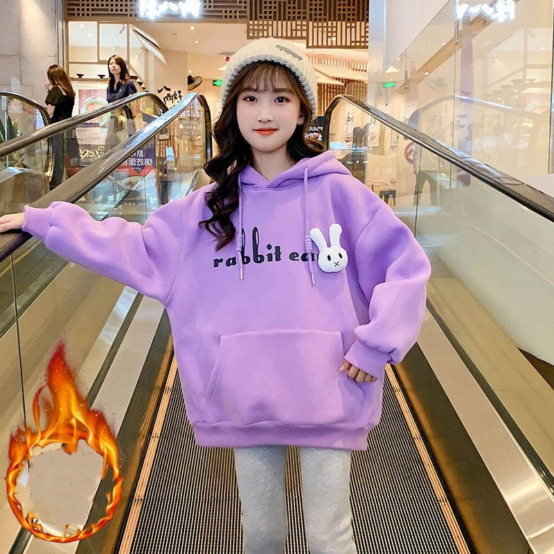 

Girls' Hoodies Sweatshirts Jacket 2022 Beautiful Spring Autumn Top Thicken Pullover Overcoat Tops Cotton Toddler Baby's Kids Chi