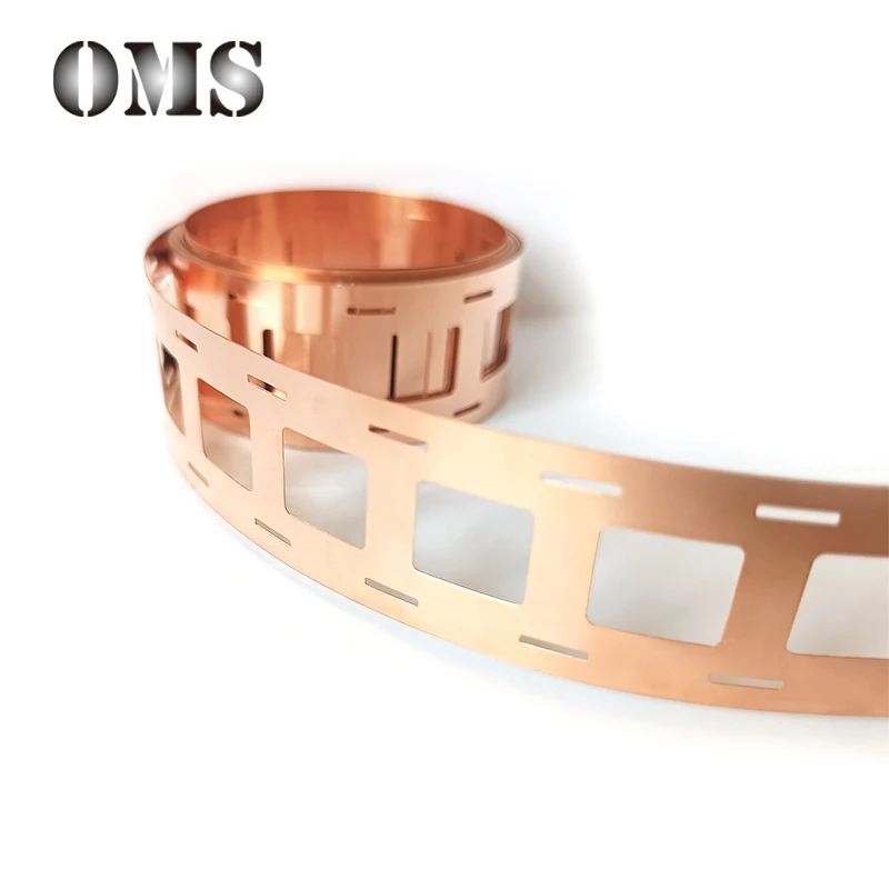 1M/2M 0.2mm T2 Copper Strips For High Current 18650 21700 Power Battery Welding Connection Sheet Punched 0.2*27mm Copper Belt metal plate pure copper sheet t2 1m copper strip 0 2 0 3mm thickness hammered sheet thin sheets for crafts