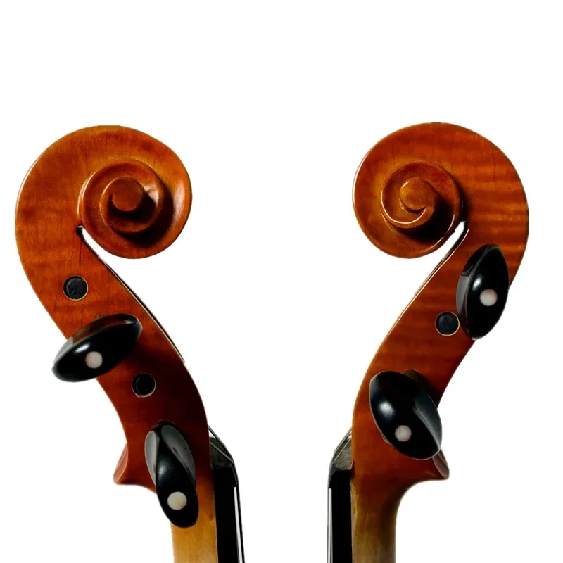 Фото Скрипка из массива дерева ручной работы от бренда SONG в стиле Strad, 4/4 дюйма, с рисунком в виде розы на задней части, большой и мощный звук #15228 №3