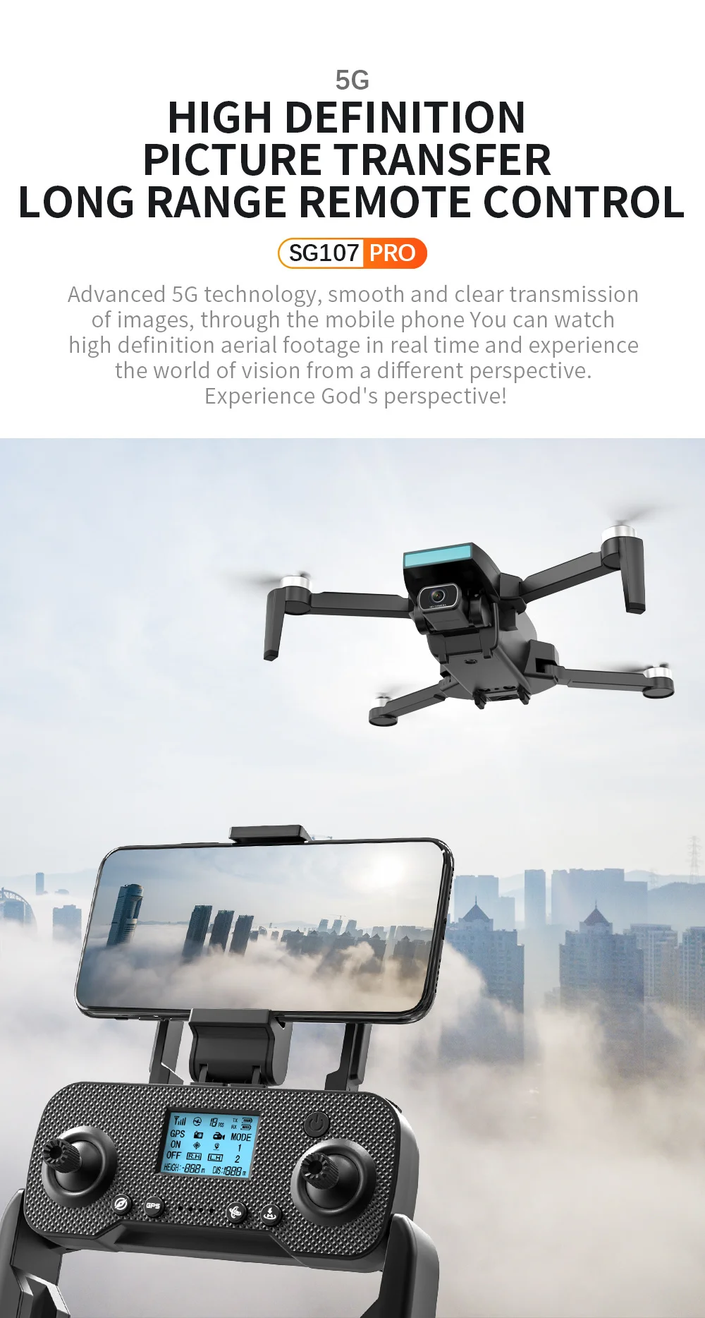 Drone P11 Pro Max 8K - RNCYN - Professionnel - GPS 5G - Caméra HD - Évitement d'Obstacles