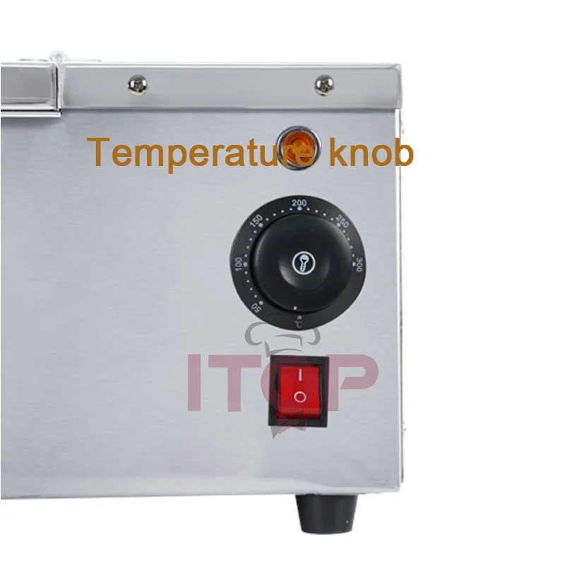 ITOP Chimney Cake Baking Machine 2 Stainless Steel Rollers Kurtos Kalacs Oven Electric 1500W Ice Cream Bread Cone Maker 6