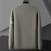 High End Fashion Mens Knitted Cardigan Autumn Winter Preppy style Business Casual Slim Deer Head Embroidery Pocket Sweater Coat 2