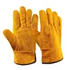 Men Work Gloves Soft Cowhide Driver Hunting Driving Farm Garden Welding Security Protection Safety Mechanic Glove 1