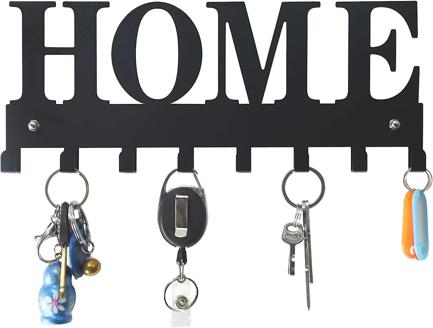 Key/Home Holder for Wall Nail-Free Wall Mounted Key Hooks for Wall, Metal Key Rack for Entryway 4
